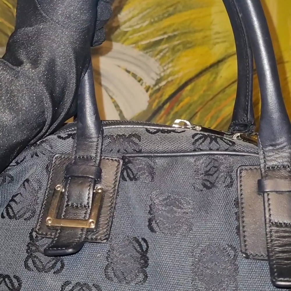 Loewe Black Patterned Satchel - Picture 11 of 16